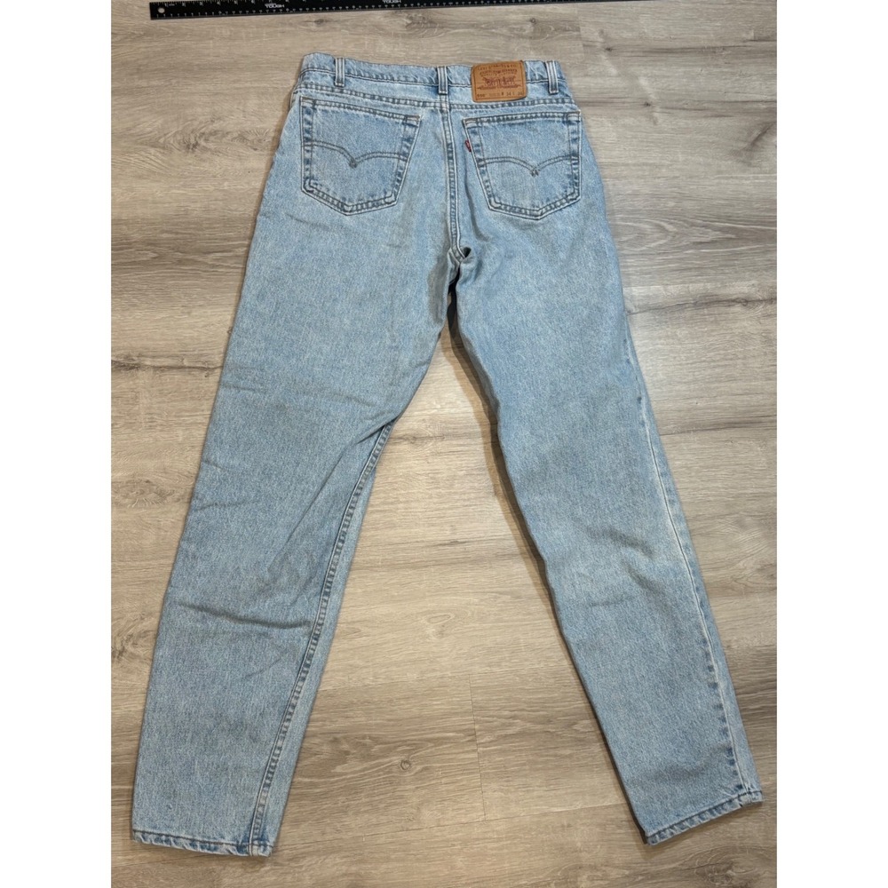 Levis 550 Relaxed Fit Tapered Leg Jeans Mens W34 L34 Light Wash Denim Vinateg - Picture 7 of 8